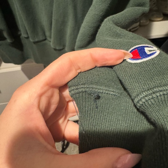 Champion Dartmouth Green Crewneck Sweatshirt with White Embroidery - Picture 2 of 6